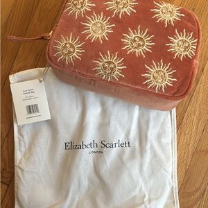 Elizabeth Scarlett Sun Velvet Cosmetic Bag - Orange
